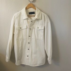 White oversized denim Jacket